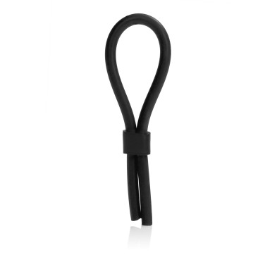 Pierścień-SILICONE STUD LASSO BLACK